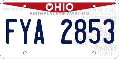 OH license plate FYA2853