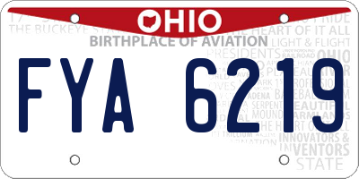 OH license plate FYA6219
