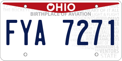 OH license plate FYA7271
