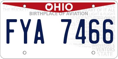 OH license plate FYA7466