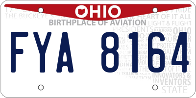 OH license plate FYA8164
