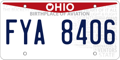 OH license plate FYA8406