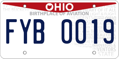 OH license plate FYB0019