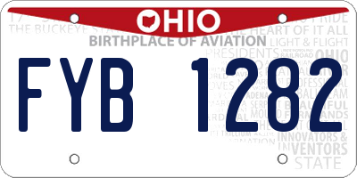 OH license plate FYB1282
