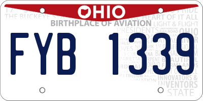 OH license plate FYB1339