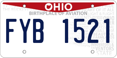 OH license plate FYB1521