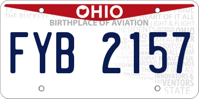 OH license plate FYB2157