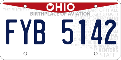 OH license plate FYB5142