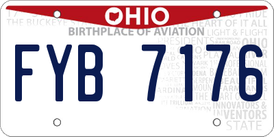 OH license plate FYB7176