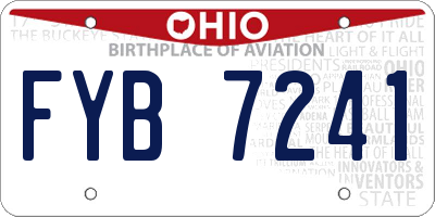OH license plate FYB7241