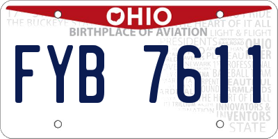 OH license plate FYB7611