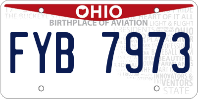 OH license plate FYB7973