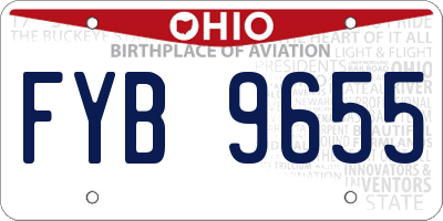 OH license plate FYB9655