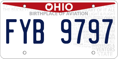 OH license plate FYB9797