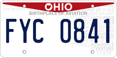 OH license plate FYC0841