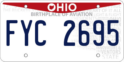 OH license plate FYC2695