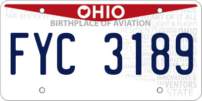 OH license plate FYC3189