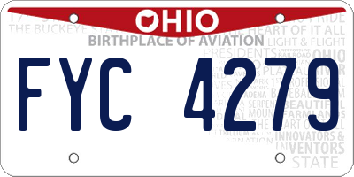 OH license plate FYC4279
