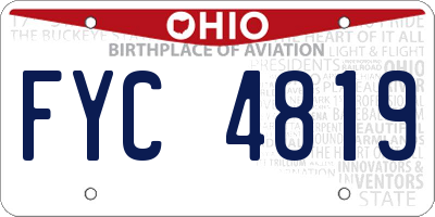 OH license plate FYC4819