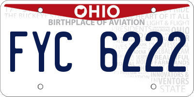 OH license plate FYC6222