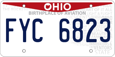 OH license plate FYC6823