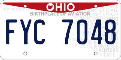 OH license plate FYC7048