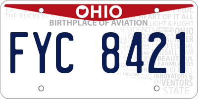 OH license plate FYC8421
