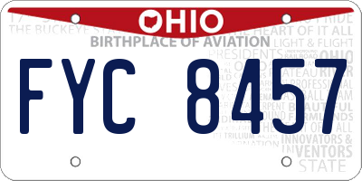 OH license plate FYC8457
