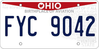 OH license plate FYC9042