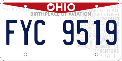 OH license plate FYC9519