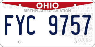OH license plate FYC9757