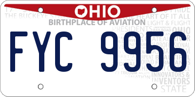 OH license plate FYC9956