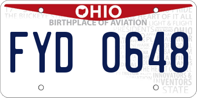 OH license plate FYD0648