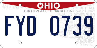 OH license plate FYD0739
