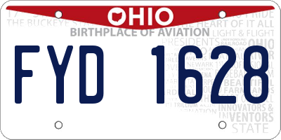 OH license plate FYD1628