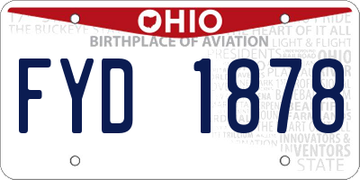OH license plate FYD1878