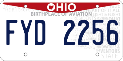 OH license plate FYD2256