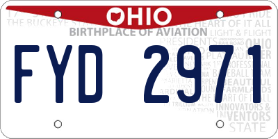 OH license plate FYD2971