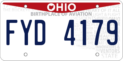 OH license plate FYD4179