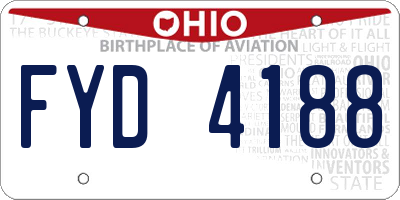 OH license plate FYD4188