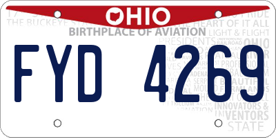 OH license plate FYD4269