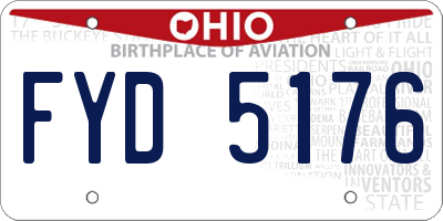 OH license plate FYD5176