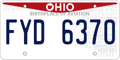 OH license plate FYD6370