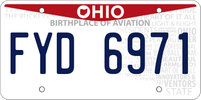 OH license plate FYD6971