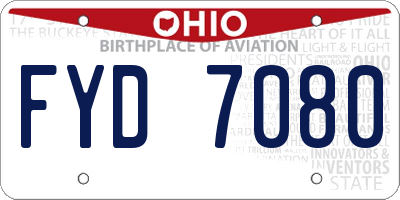 OH license plate FYD7080