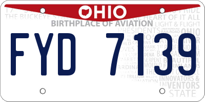 OH license plate FYD7139