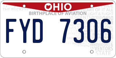 OH license plate FYD7306
