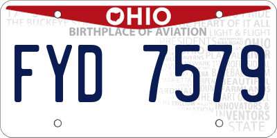 OH license plate FYD7579