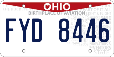 OH license plate FYD8446