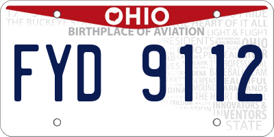 OH license plate FYD9112